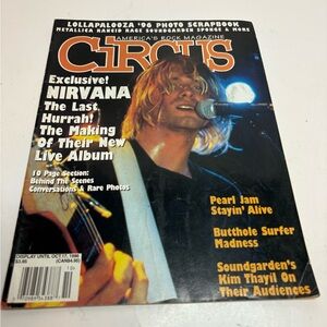 Magazine Featuring Nirvana - Black Cover